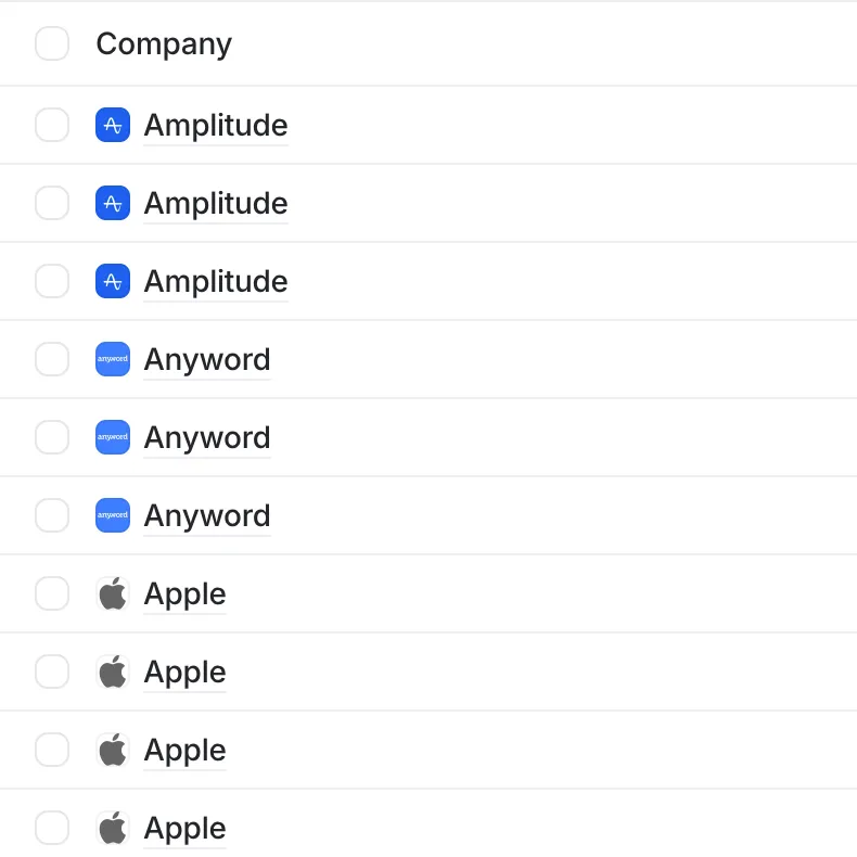 Duplicate Companies in Attio